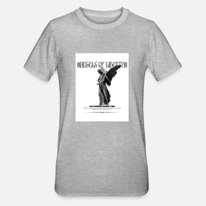 Anges de la Liberté - T-shirt polycoton Unisexe - gris chiné