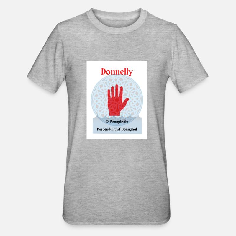 Donnelly - T-shirt polycoton Unisexe - gris chiné