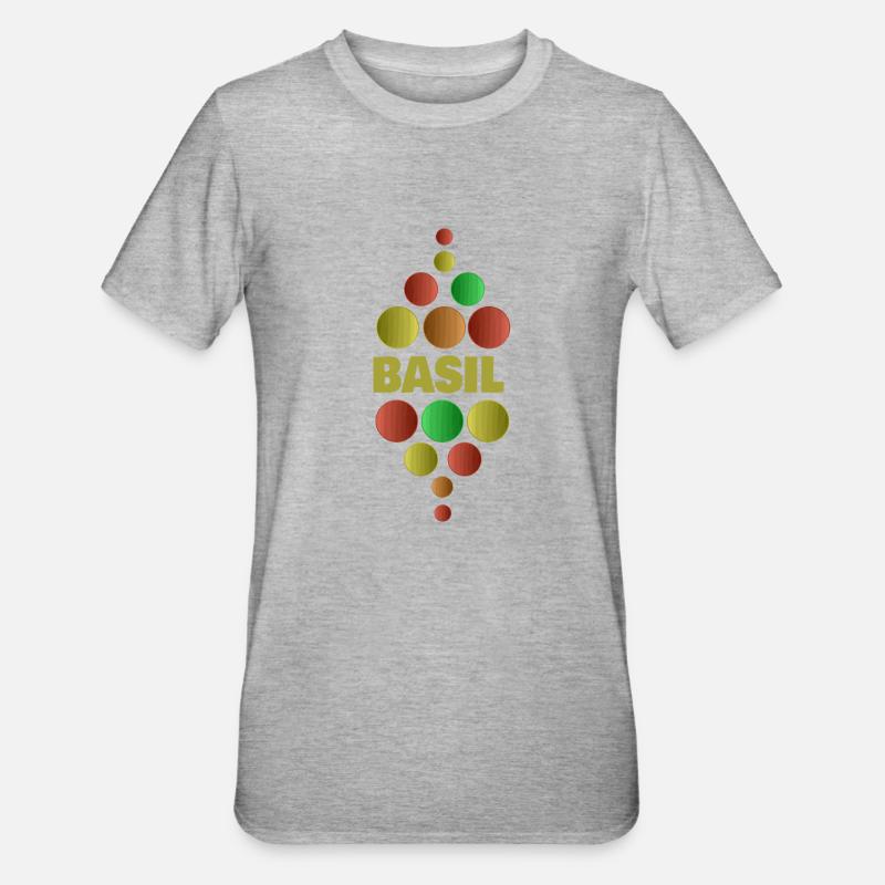 Einschulung Schule Erstklässler Basil - Unisex Polycotton T-Shirt - Grau meliert