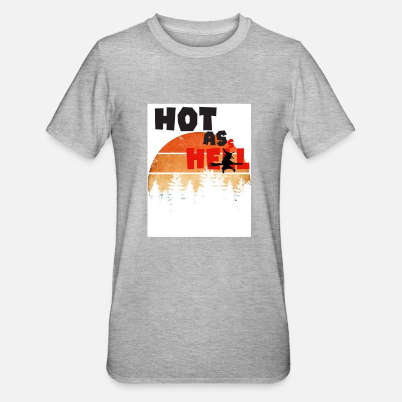Chaud comme l’enfer. Chaud comme l’enfer. - T-shirt polycoton Unisexe - gris chiné