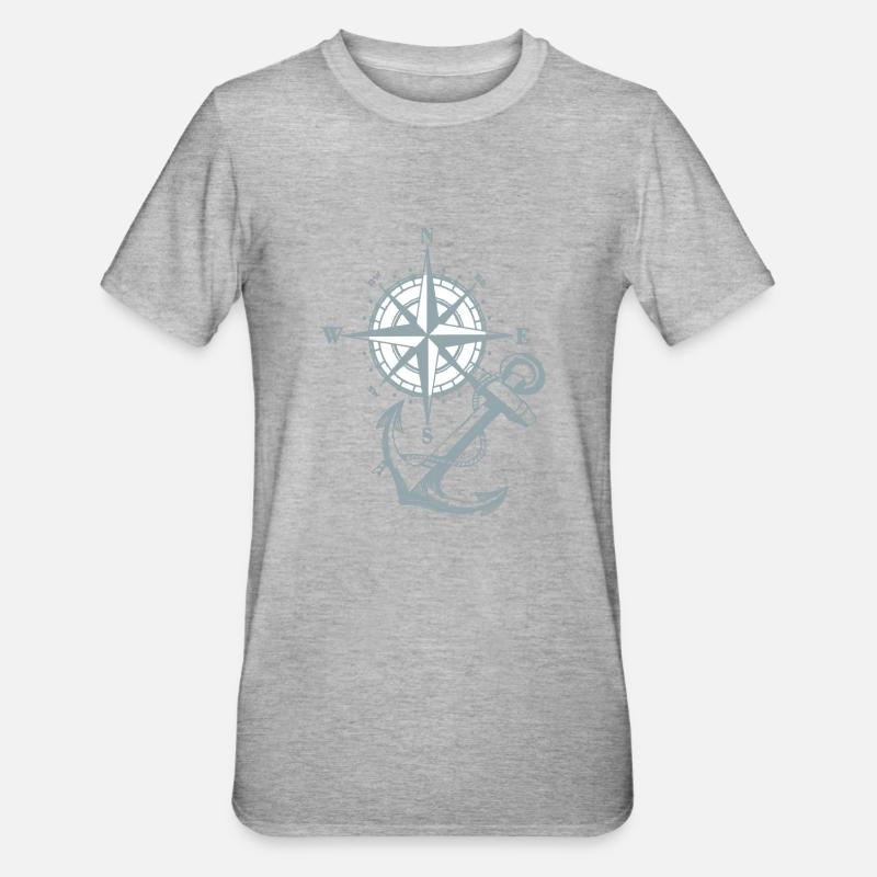 La navigation - T-shirt polycoton Unisexe - gris chiné