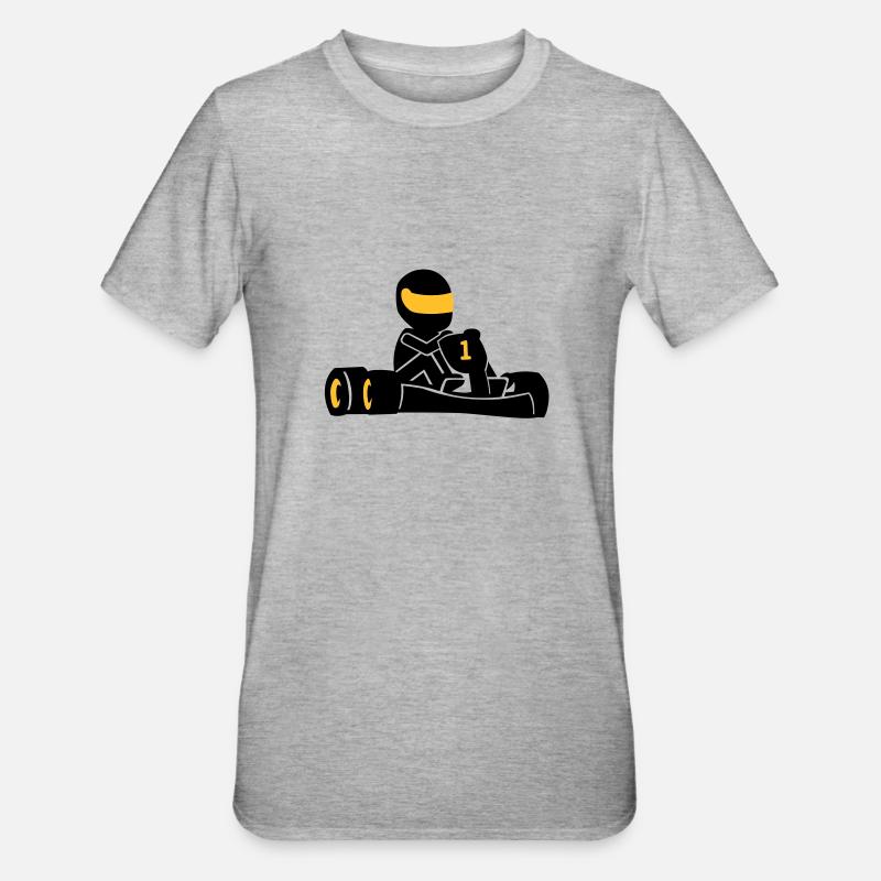 Kart - T-shirt polycoton Unisexe - gris chiné