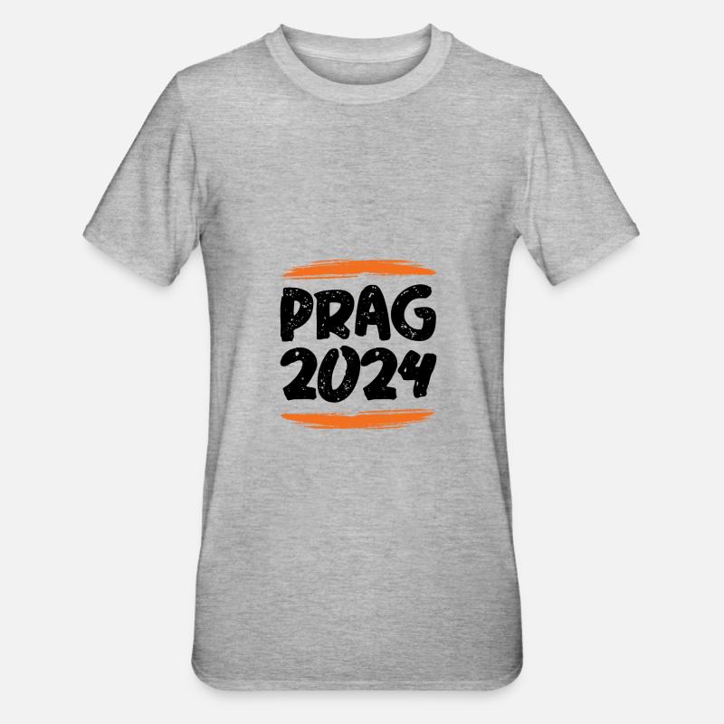 Prague 2024 - Unisex Polycotton T-Shirt - heather grey
