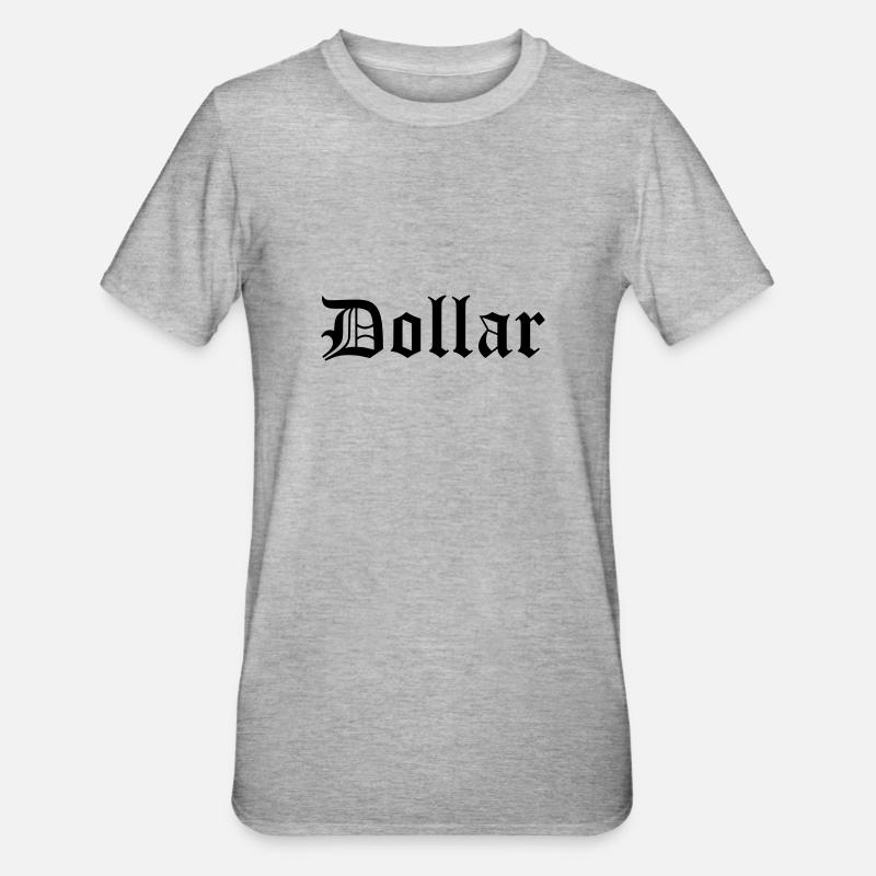 dollar - T-shirt polycoton Unisexe - gris chiné
