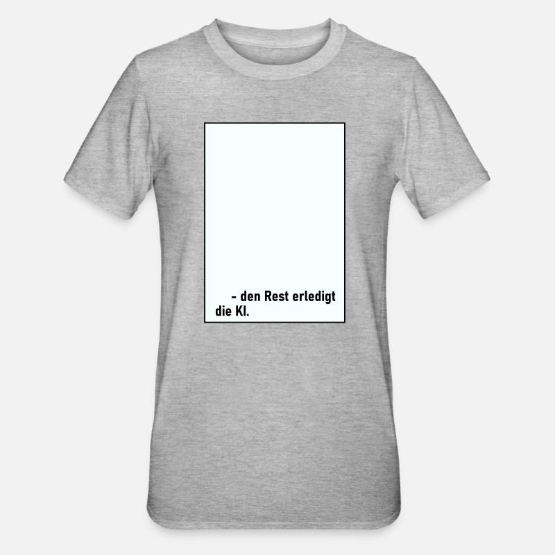 Rest AI - T-shirt polycoton Unisexe - gris chiné