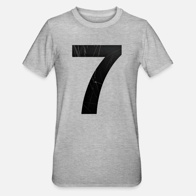 Grunge Seven Scratches - Unisex Polycotton T-Shirt - heather grey