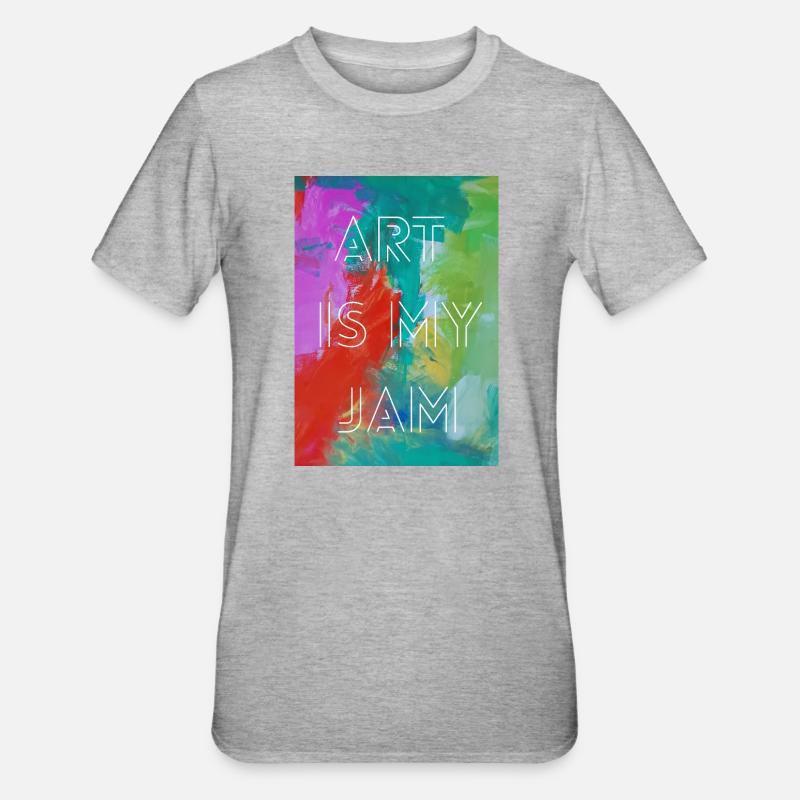 L’art, c’est mon truc - T-shirt polycoton Unisexe - gris chiné