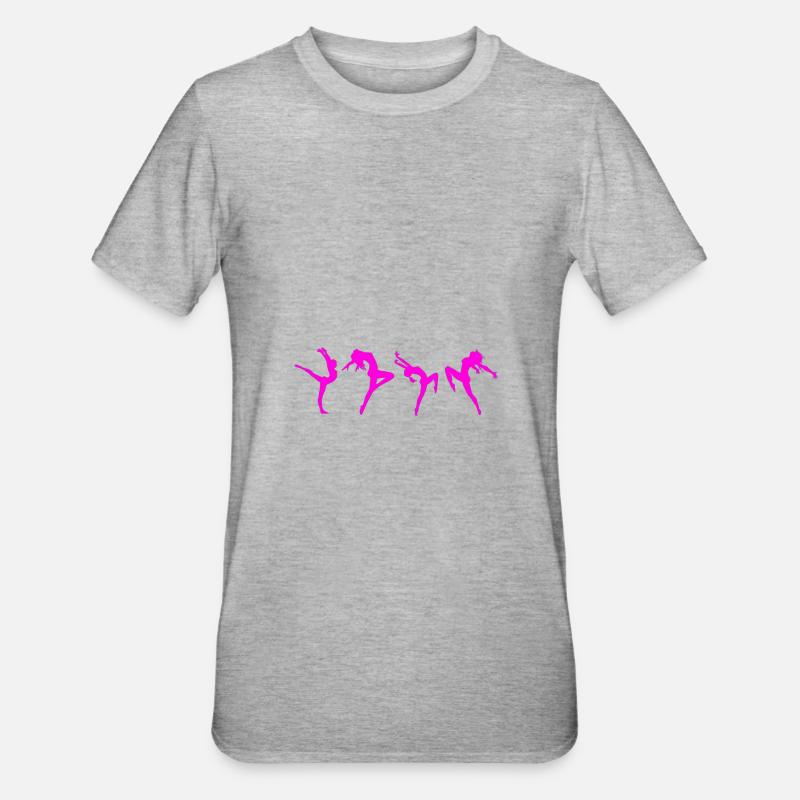 Dancer dancing - Unisex Polycotton T-Shirt - heather grey
