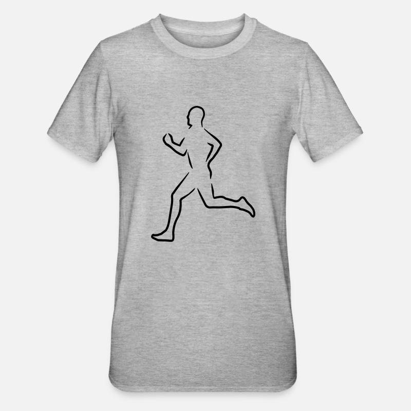 Läufer - T-shirt polycoton Unisexe - gris chiné