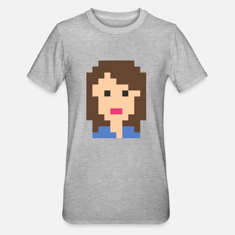 Mädchen - Unisex Polycotton T-Shirt - Grau meliert