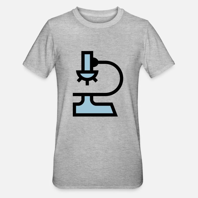 Laboratory microscope - Unisex Polycotton T-Shirt - heather grey
