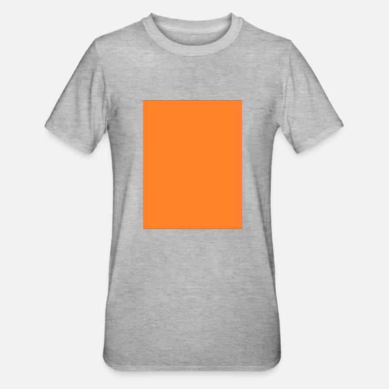oranges Feld - Unisex Polycotton T-Shirt - Grau meliert