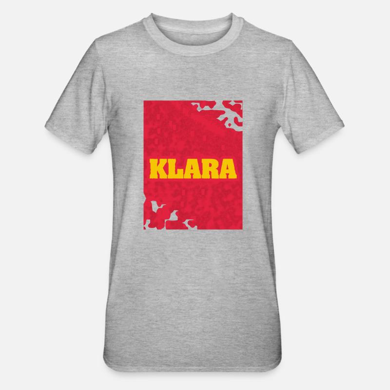 Klara - T-shirt polycoton Unisexe - gris chiné