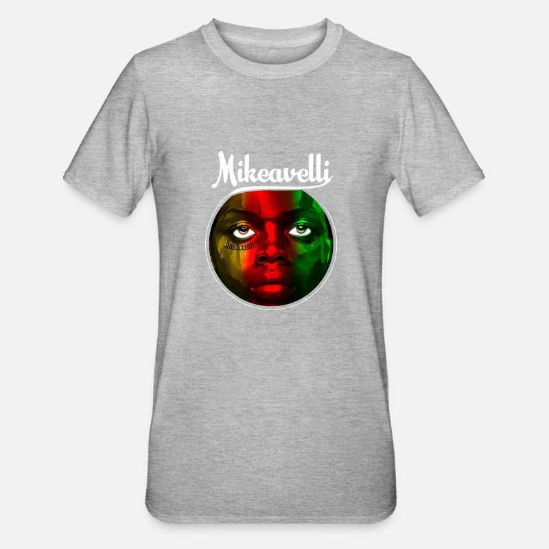 Mikeavelli Juneteenth - Unisex Polycotton T-Shirt - Grau meliert