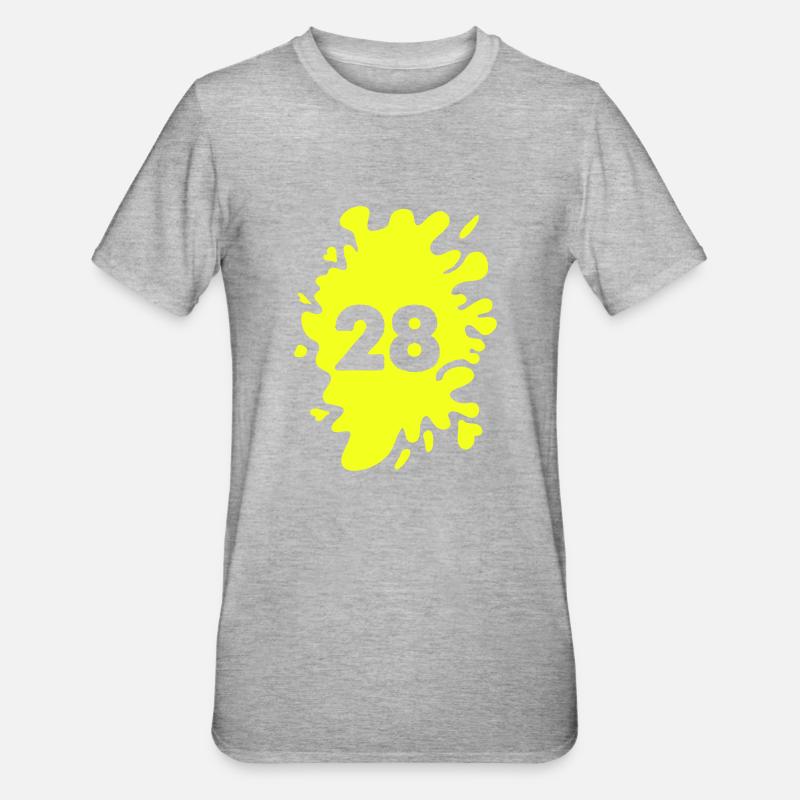 Blobs 28 - T-shirt polycoton Unisexe - gris chiné