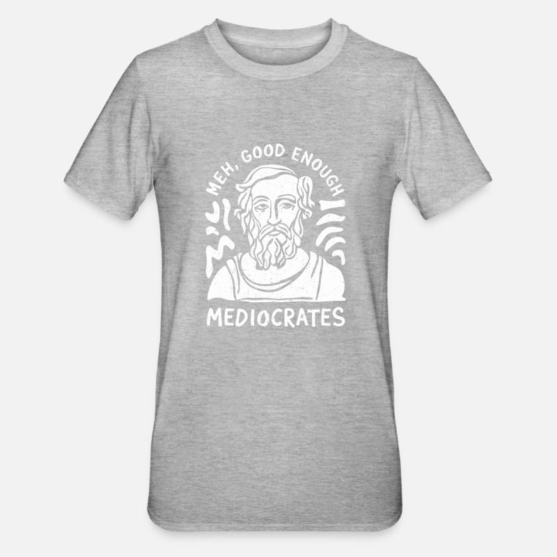 Relaxed through philosophy - Unisex Polycotton T-Shirt - heather grey