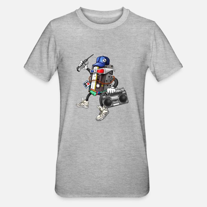 I Am The 80s - Unisex Polycotton T-Shirt - Grau meliert