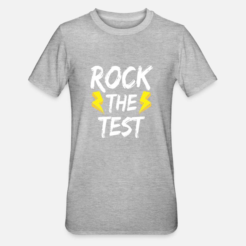 Faire basculer le test - T-shirt polycoton Unisexe - gris chiné