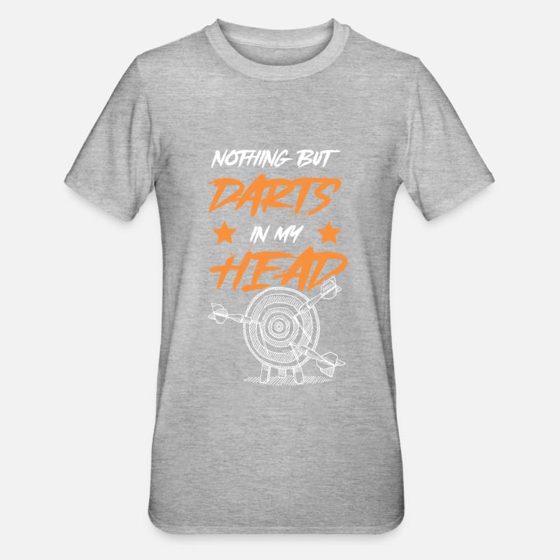 Sport de fléchettes - T-shirt polycoton Unisexe - gris chiné