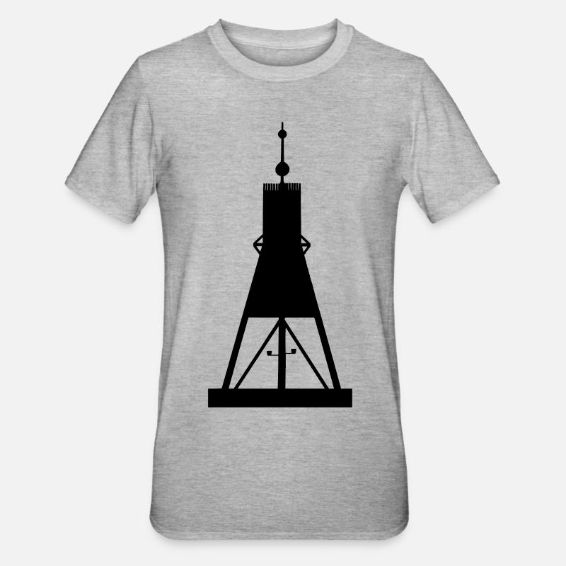 Cakehaven Kugelbake - T-shirt polycoton Unisexe - gris chiné