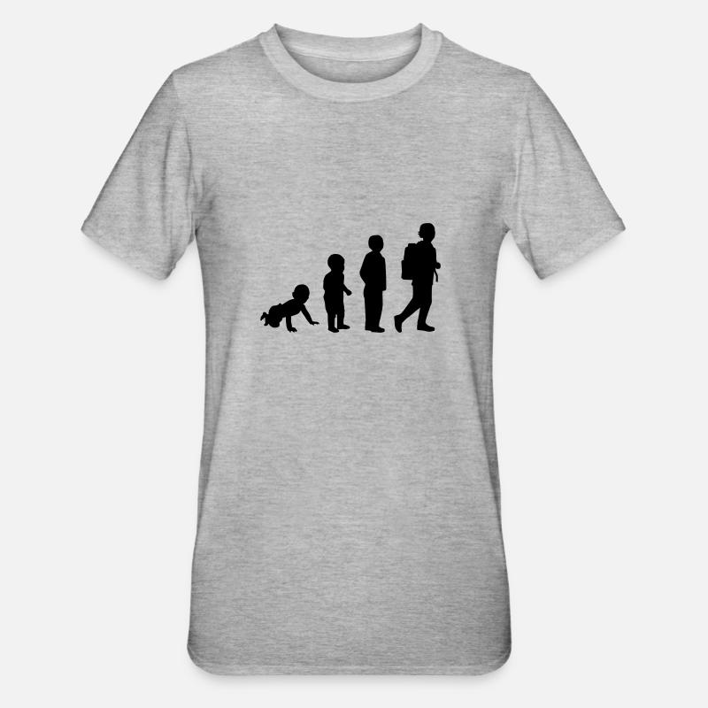 Evolution student - Unisex Polycotton T-Shirt - heather grey
