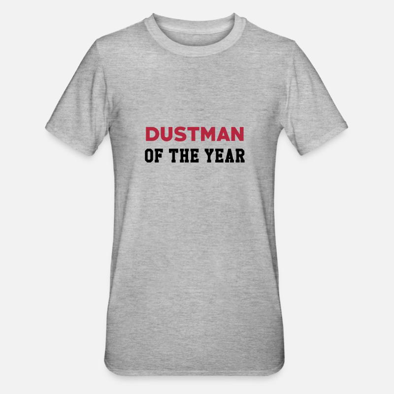 Dustman Ripper Müllmann Eboueur Garbage Trash - Unisex Polycotton T-Shirt - heather grey