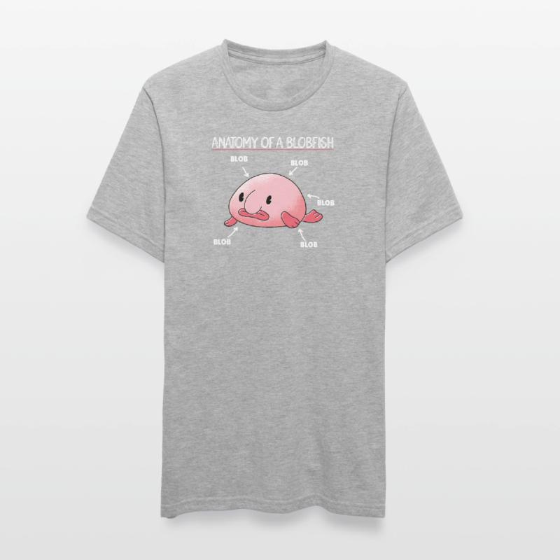 Blobfish Explication Anatomie d’un Blobfish T-shirt polycoton Unisexe