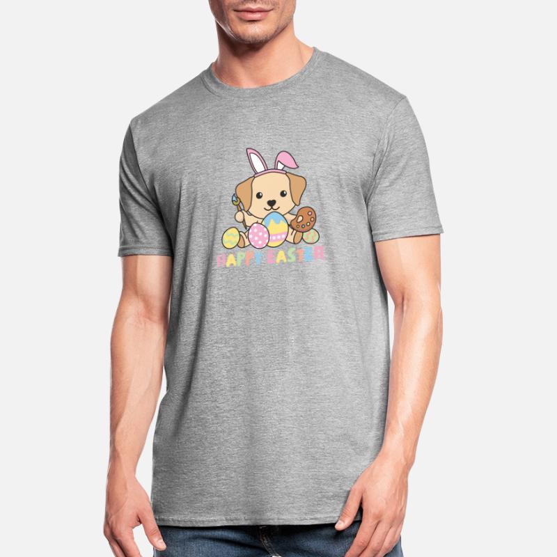 happy easter sweet Labrador Easter with Easter eggs Unisex Polycotton T-Shirt