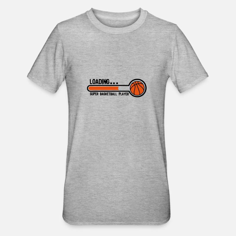 basketball loading super player1 - T-shirt polycoton Unisexe - gris chiné