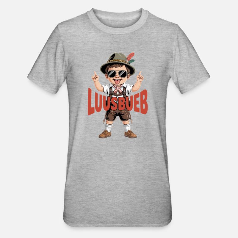 Luusbueb - T-shirt polycoton Unisexe - gris chiné