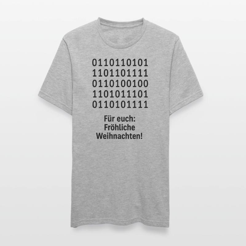 Christmas Code Binary Pattern Unisex Polycotton T-Shirt