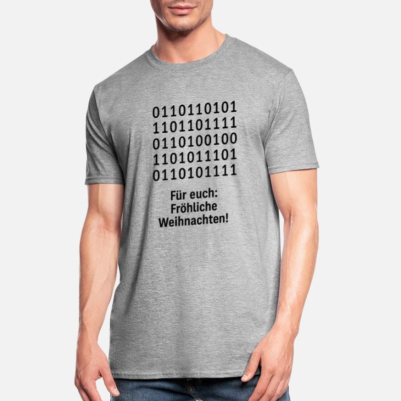 Christmas Code Binary Pattern Unisex Polycotton T-Shirt