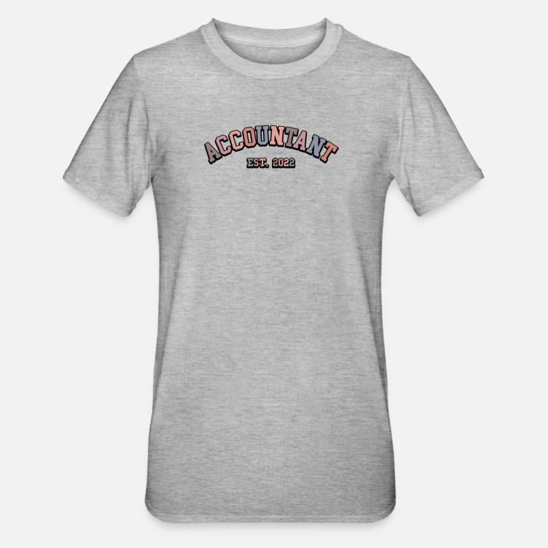 Comptable 2022 Comptable - T-shirt polycoton Unisexe - gris chiné