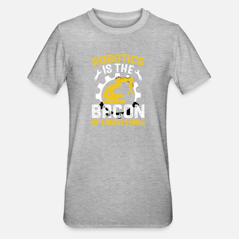 Robot Programmer Automation Technician - Unisex Polycotton T-Shirt - heather grey