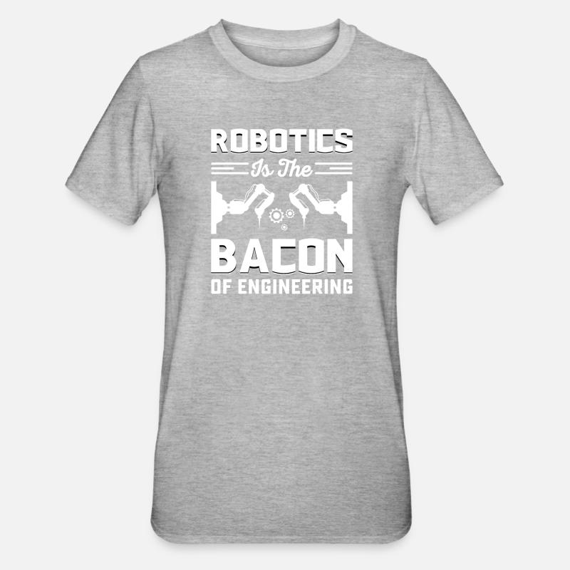 Robot Programmer Automation Technician - Unisex Polycotton T-Shirt - heather grey