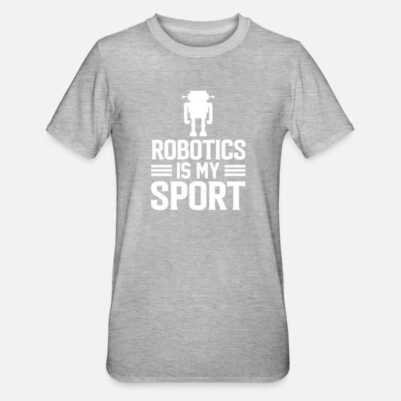 Robot Programmer Automation Technician - Unisex Polycotton T-Shirt - heather grey