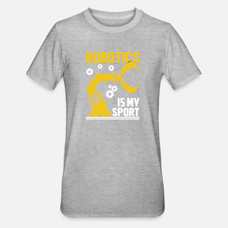Robot Programmer Automation Technician - Unisex Polycotton T-Shirt - heather grey
