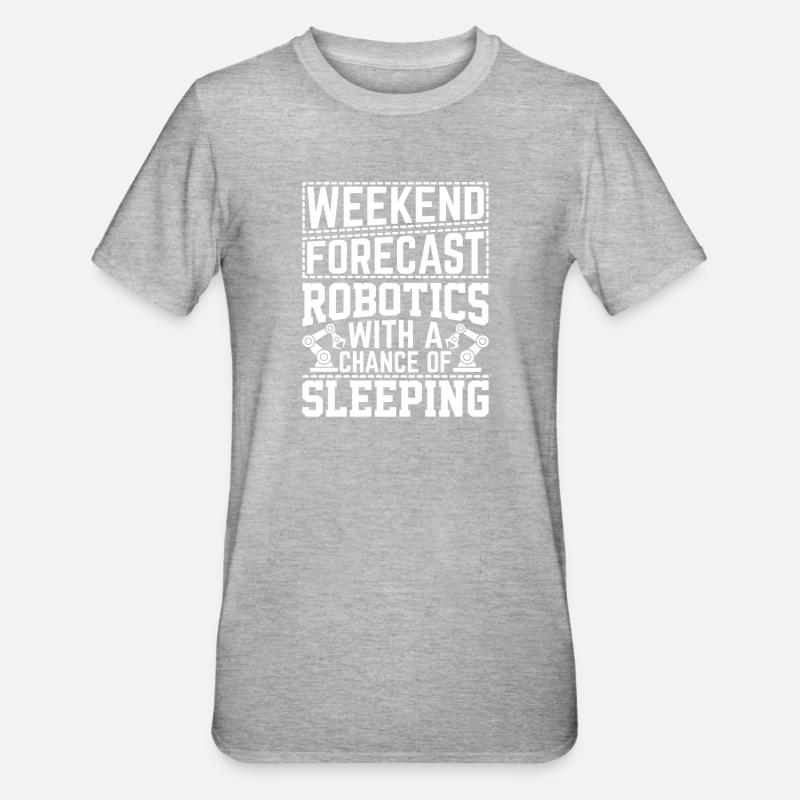 Roboter Programmierer Automatisierungstechniker - Unisex Polycotton T-Shirt - Grau meliert