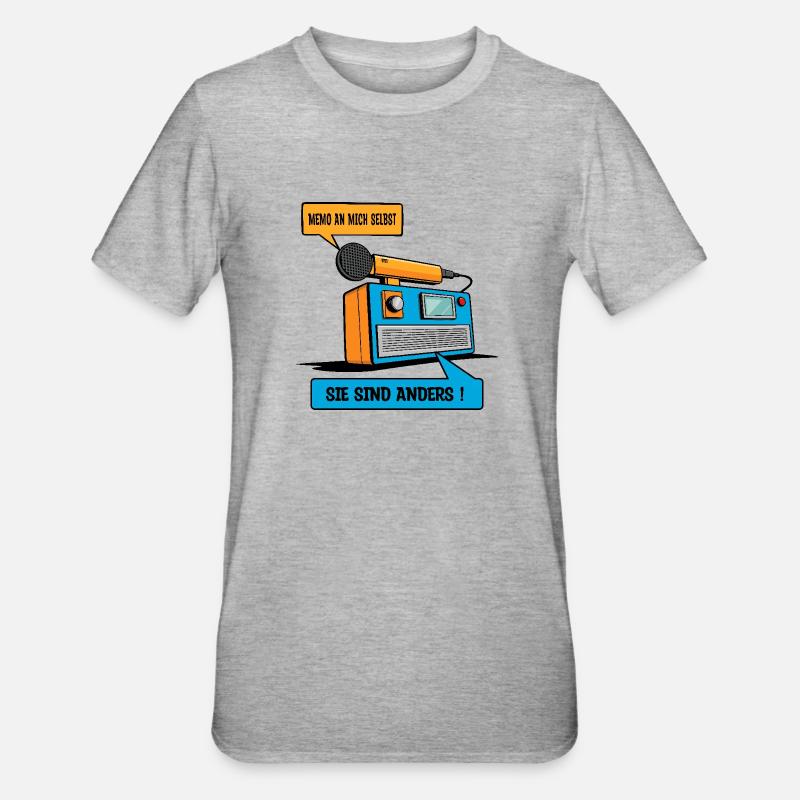 Ils sont différents ! - T-shirt polycoton Unisexe - gris chiné