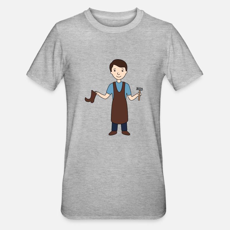 Cordonnier - T-shirt polycoton Unisexe - gris chiné