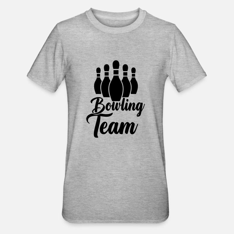Équipe de bowling - T-shirt polycoton Unisexe - gris chiné