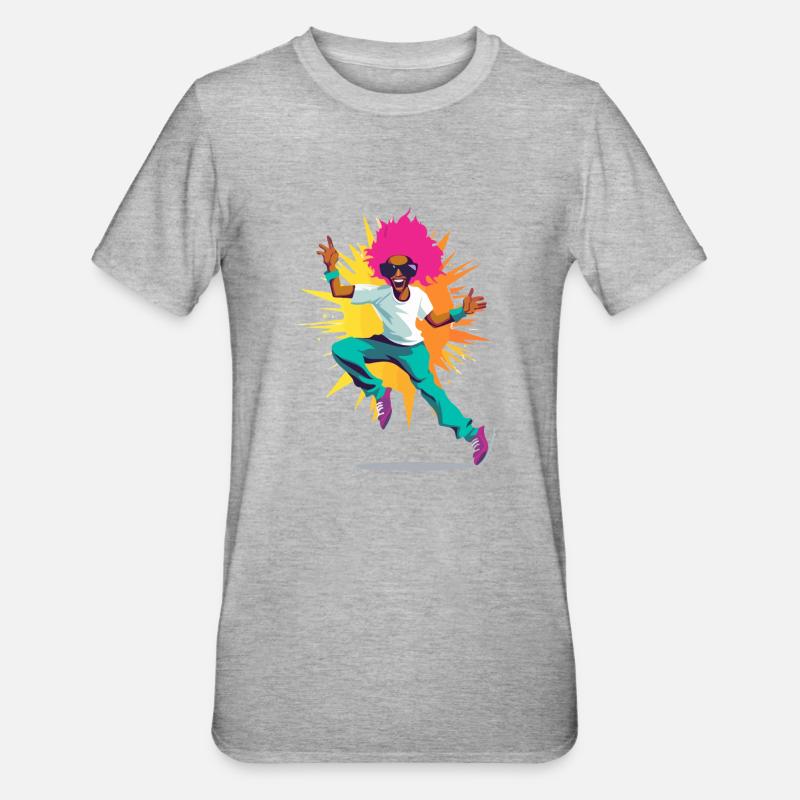 Ed danse - T-shirt polycoton Unisexe - gris chiné