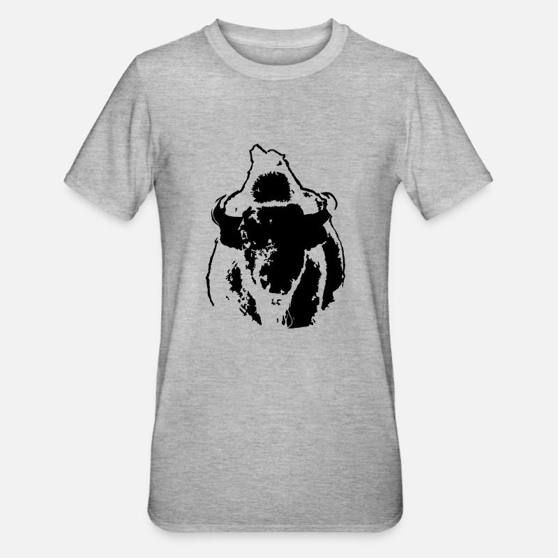 BUFFLE - T-shirt polycoton Unisexe - gris chiné