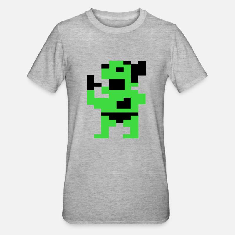 Le Gros Vert (Pix) - T-shirt polycoton Unisexe - gris chiné