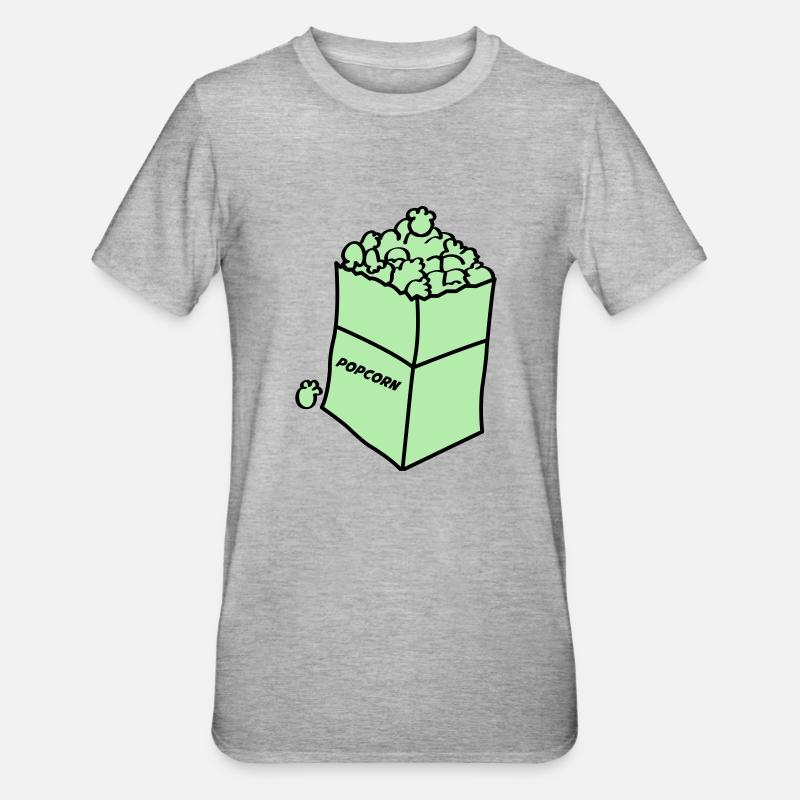 Popcorn 2 - Unisex Polycotton T-Shirt - heather grey