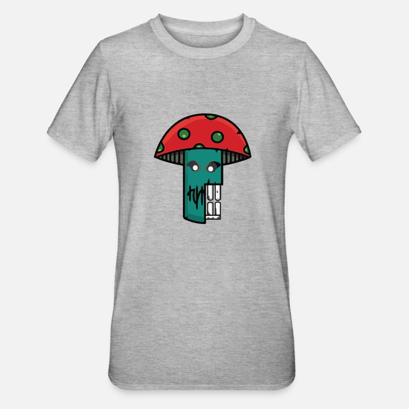 Échantillon de champignon - T-shirt polycoton Unisexe - gris chiné