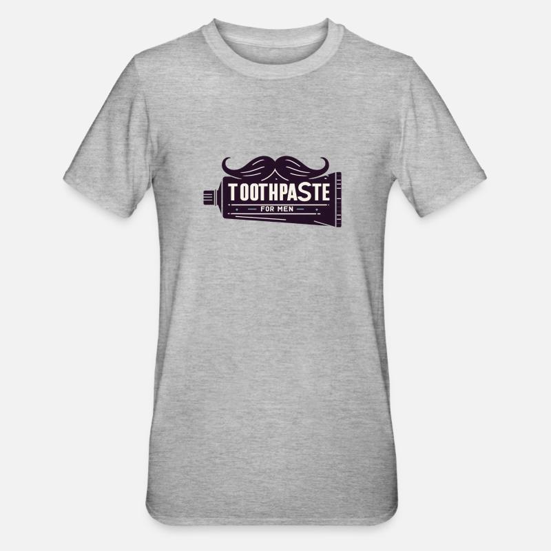 Toothpaste for men - Unisex Polycotton T-Shirt - heather grey