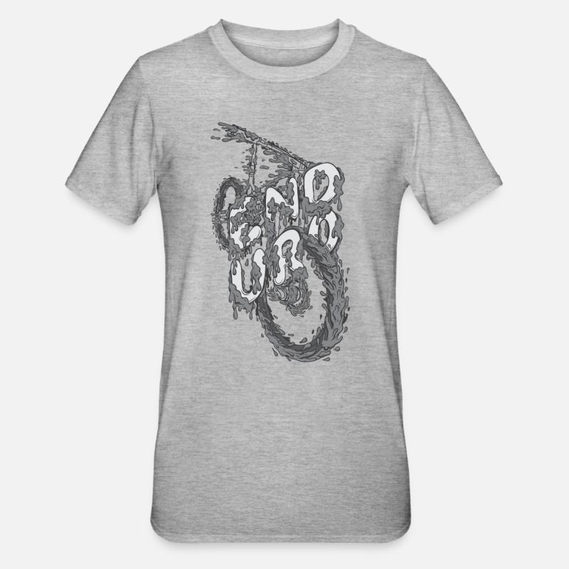Schlammfahrt - Unisex Polycotton T-Shirt - Grau meliert