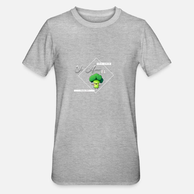 CELINABRO - T-shirt polycoton Unisexe - gris chiné