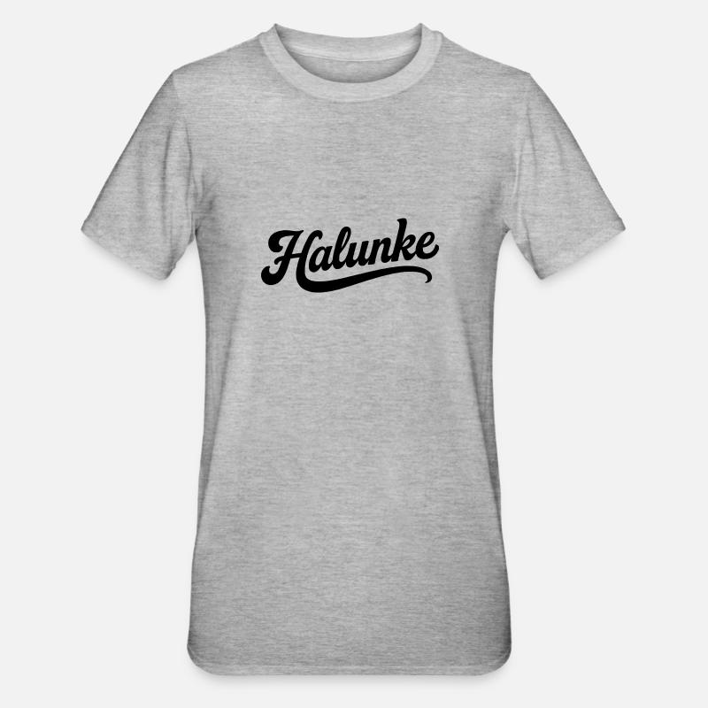 Halunke - Unisex Polycotton T-Shirt - Grau meliert
